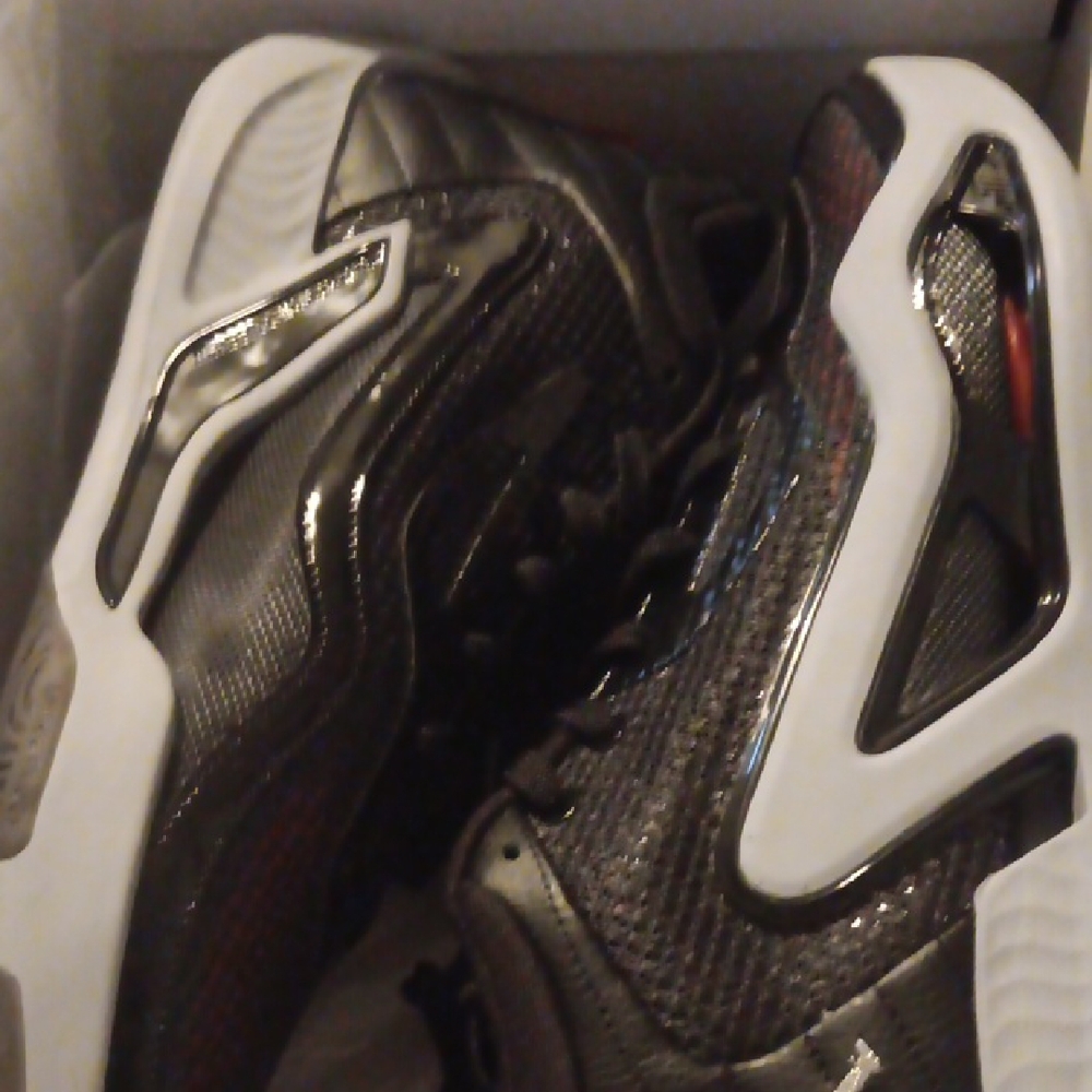 Jordan Black and White Athletic Shoes